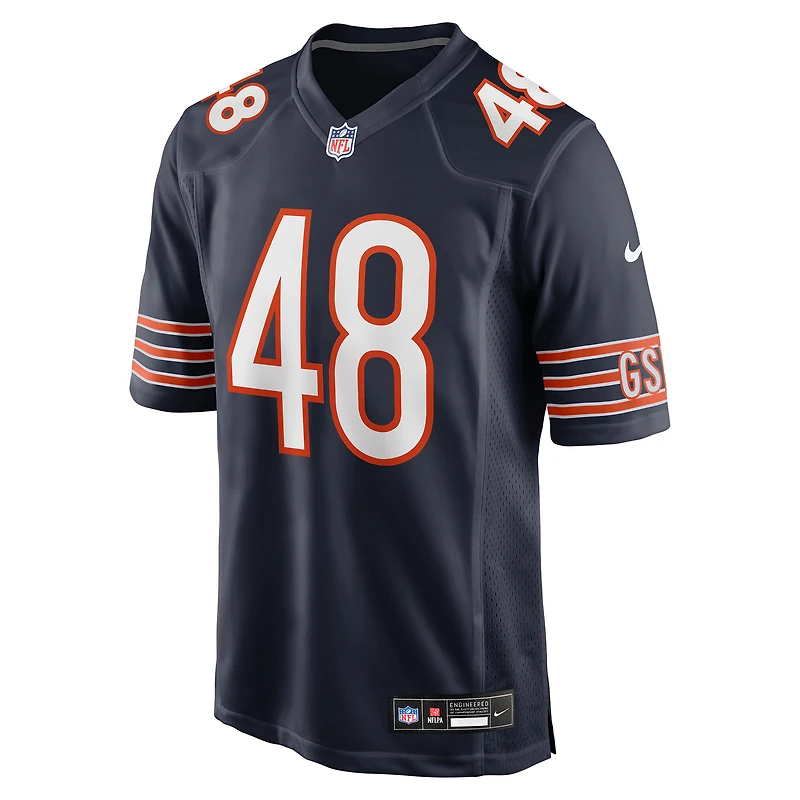 Maillot Nike D'Marco Jackson bleu marine pour homme des Chicago Bears