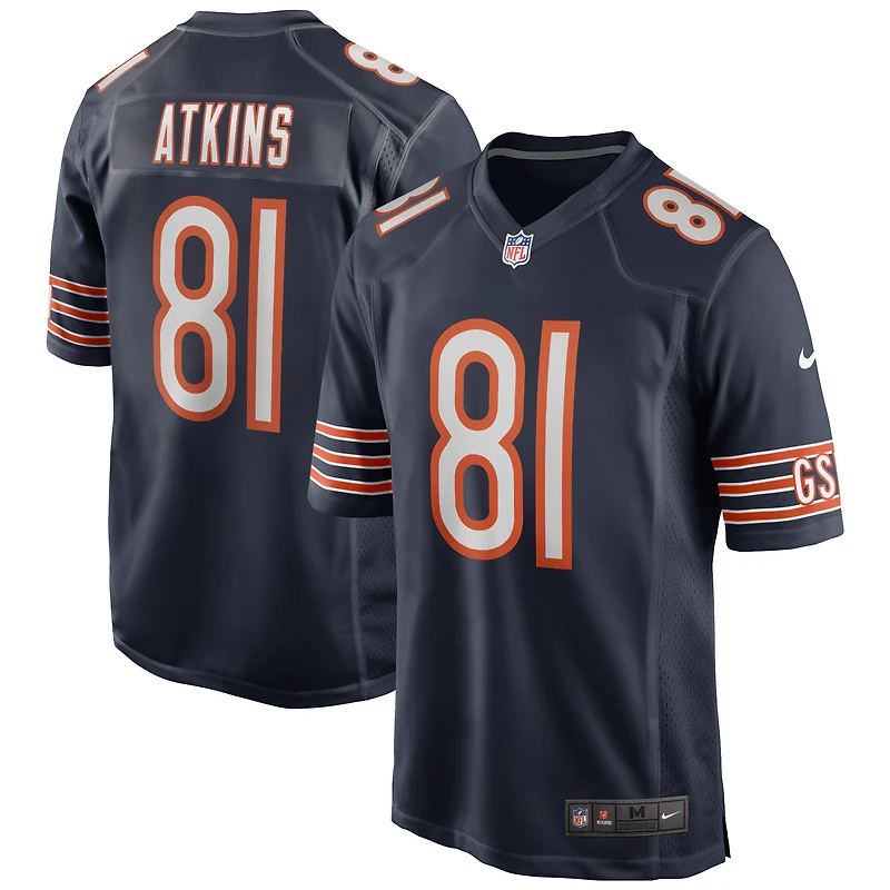 Maillot de joueur retraité Nike Doug Atkins pour hommes, bleu marine, Chicago Bears Game
