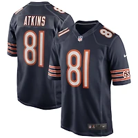 Maillot de joueur retraité Nike Doug Atkins pour hommes, bleu marine, Chicago Bears Game
