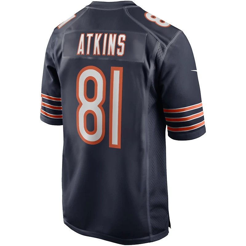 Maillot de joueur retraité Nike Doug Atkins pour hommes, bleu marine, Chicago Bears Game