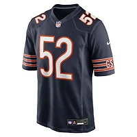 Maillot Nike Drew Dalman bleu marine pour homme des Chicago Bears