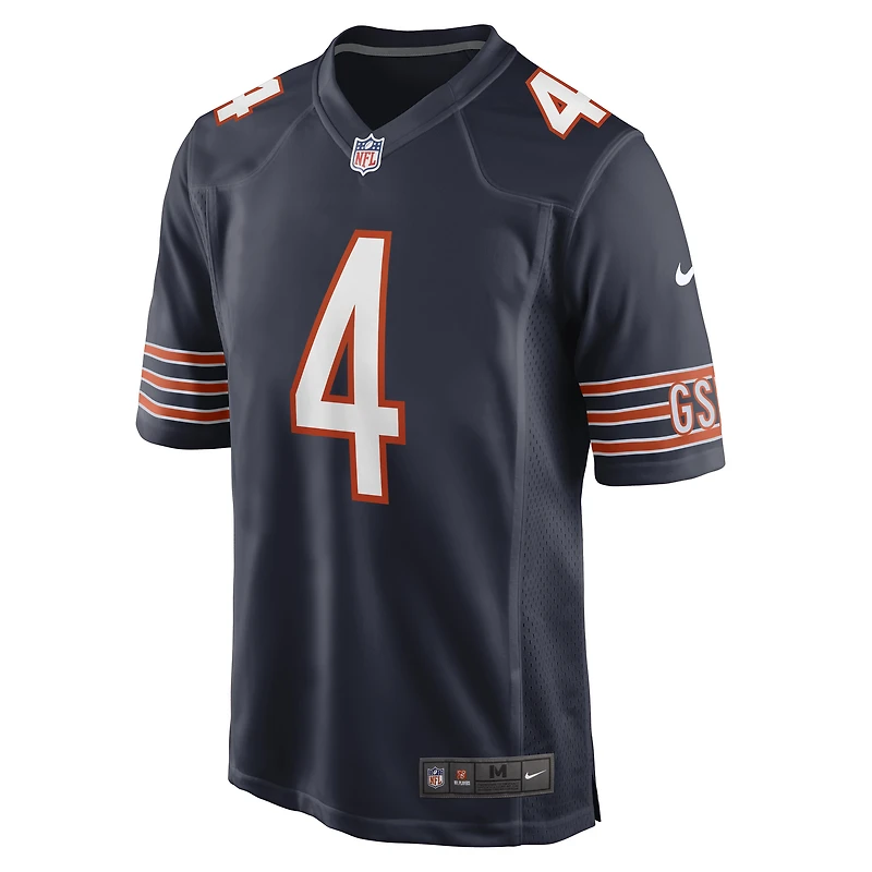 Maillot Nike Eddie Jackson pour homme, bleu marine, joueur de jeu des Chicago Bears