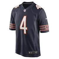 Maillot Nike Eddie Jackson pour homme, bleu marine, joueur de jeu des Chicago Bears