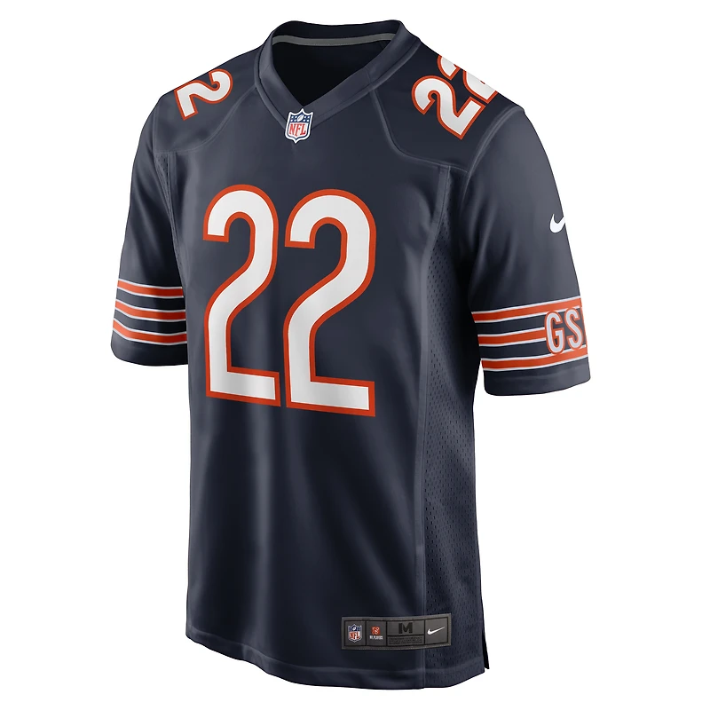 Men's Nike Elijah Hicks Navy Chicago Bears Team Game Jersey