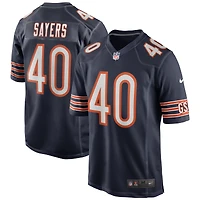 Maillot de joueur retraité Nike Gale Sayers pour hommes, bleu marine, Chicago Bears Game