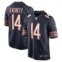Maillot de match Nike Gerald Everett bleu marine des Chicago Bears pour homme