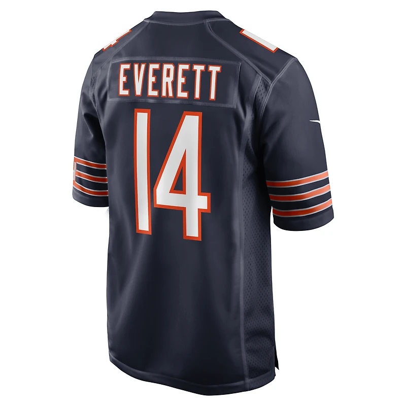 Maillot de match Nike Gerald Everett bleu marine des Chicago Bears pour homme
