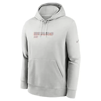 Sweat à capuche Nike gris Chicago Bears Edge Pack French Terry Club pour homme