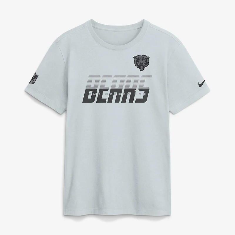 T-shirt Nike Dri-FIT gris Chicago Bears pour homme