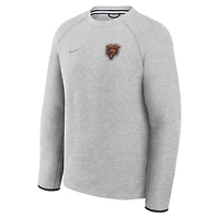 Men's Nike Heather Gray Chicago Bears Tech Fleece Raglan Sweatshirt