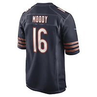 Maillot Nike Jake Moody bleu marine pour homme des Chicago Bears