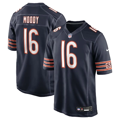Men's Nike Jake Moody  Navy Chicago Bears Team Game Jersey