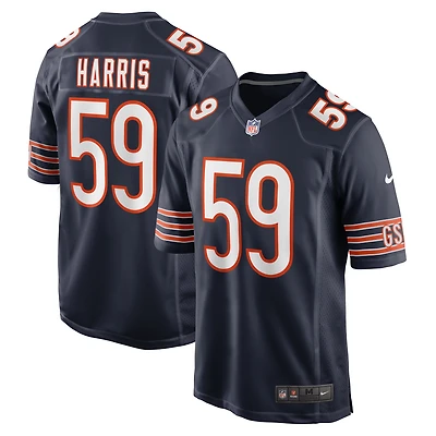 Men's Nike Jalen Harris  Navy Chicago Bears Team Game Jersey