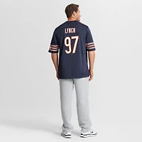 Maillot de match Nike James Lynch bleu marine des Bears Chicago pour homme