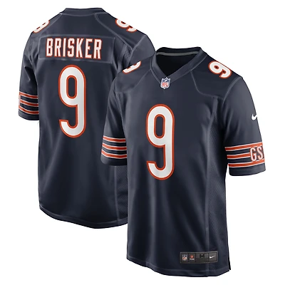 Maillot Nike Jaquan Brisker pour homme, bleu marine, joueur de match des Chicago Bears