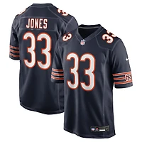 Maillot Nike Jaylon Jones bleu marine pour homme des Chicago Bears