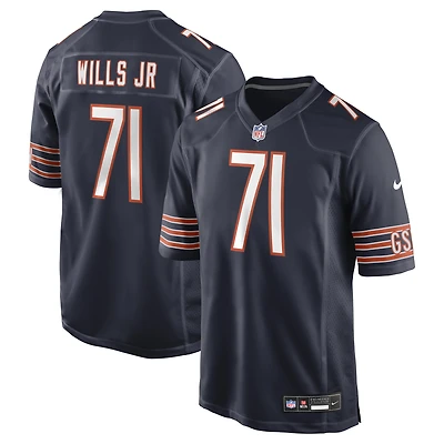 Men's Nike Jedrick Wills Jr. Navy Chicago Bears Team Game Jersey