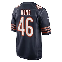 Maillot de match l'équipe Nike Chicago Bears pour hommes, bleu marine