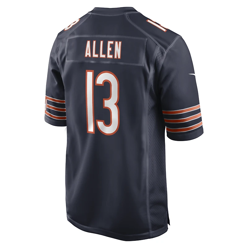 Maillot de match Nike Keenan Allen bleu marine pour homme des Chicago Bears
