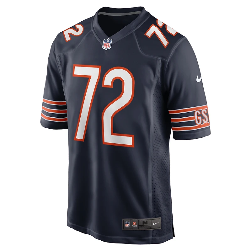 Maillot de match Nike Kiran Amegadjie bleu marine des Chicago Bears pour homme