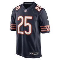 Maillot Nike Kyle Monangai bleu marine pour homme des Chicago Bears