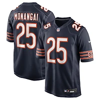Men's Nike Kyle Monangai  Navy Chicago Bears Team Game Jersey