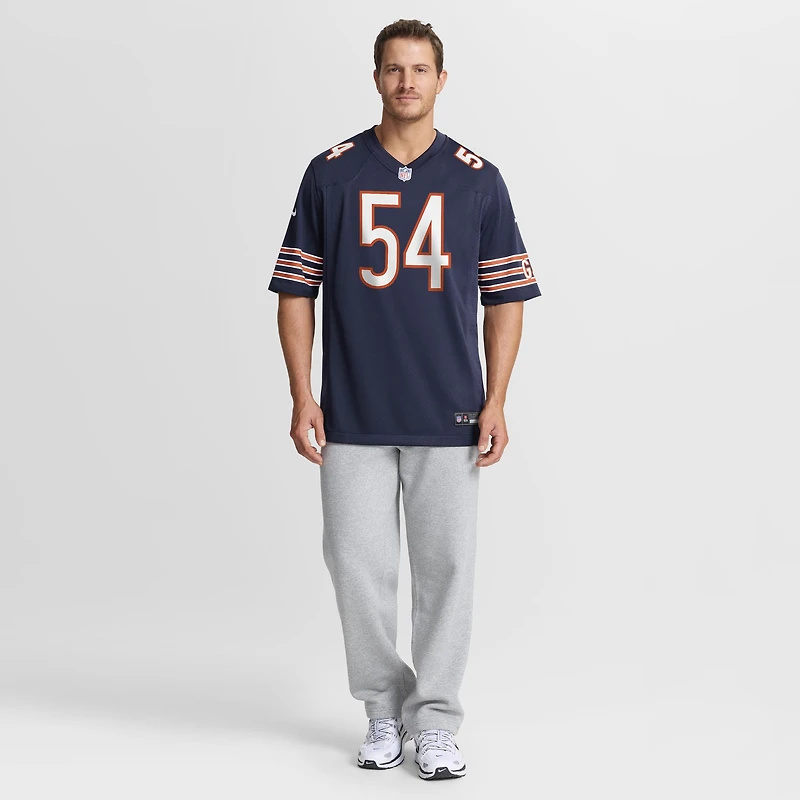 Men's Nike Logan Jones Navy Chicago Bears Team Game Jersey