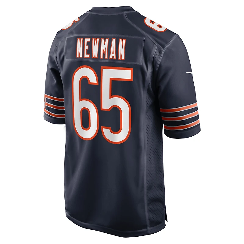 Men's Nike Luke Newman  Navy Chicago Bears Team Game Jersey