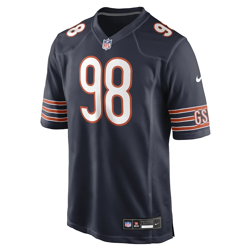 Maillot de match Nike Montez Sweat pour homme, bleu marine, Chicago Bears