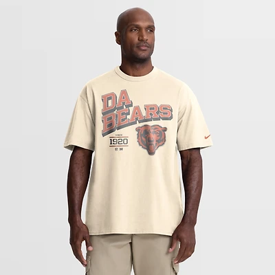 Men's Nike Natural Chicago Bears Vintage Mod Blown Away Max90 T-Shirt