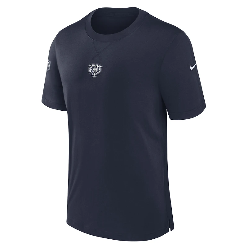 T-shirt Nike bleu marine Chicago Bears 2023 Sideline Performance pour homme