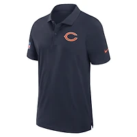 Polo Nike Sideline Performance bleu marine Chicago Bears 2024/25 pour homme