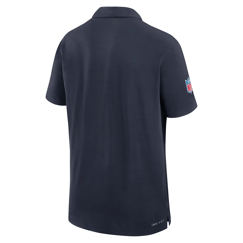 Polo Nike Sideline Performance bleu marine Chicago Bears 2024/25 pour homme