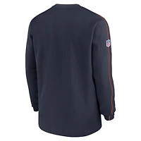 Men's Nike Navy Chicago Bears 2024 Sideline Coaches Long Sleeve Top