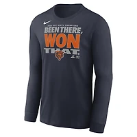 Men's Nike  Navy Chicago Bears 2025 NFC North Division Champions Locker Room Trophy Collection Long Sleeve T-Shirt
