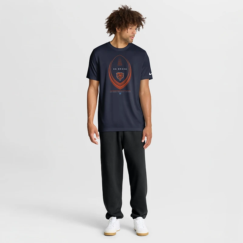 Men's Nike Navy Chicago Bears Big & Tall Legend Icon Dri-FIT T-Shirt