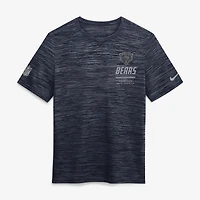 T-shirt Nike Dri-FIT Sideline Velocity pour homme, bleu marine, Chicago Bears, grandes tailles