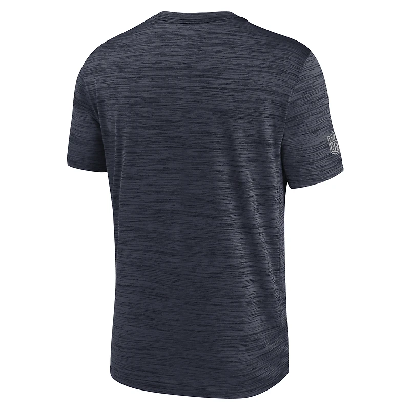 Men's Nike Navy Chicago Bears Big & Tall Sideline Velocity Dri-FIT T-Shirt