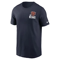 Men's Nike Navy Chicago Bears Blitz Essential T-Shirt
