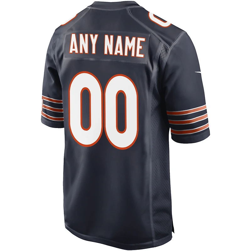 Men's Nike Navy Chicago Bears Custom - Game Jersey
