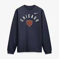 Men's Nike  Navy Chicago Bears Defensive Leader Club Fleece Pullover Sweatshirt