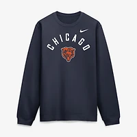 Sweat-shirt polaire Nike bleu marine Chicago Bears Defensive Leader Club pour homme