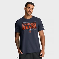 T-shirt Nike bleu marine Chicago Bears Division Essential pour homme