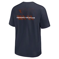 T-shirt Nike bleu marine pour homme « Dominate The Game » des Chicago Bears