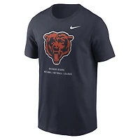 T-shirt Nike Essential Chicago Bears bleu marine pour homme