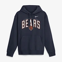Men's Nike Navy Chicago Bears Expect Victory Club Fleece Pullover Hoodie
