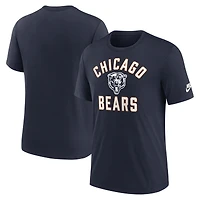Men's Nike Navy Chicago Bears Favorable Timeline Tri-Blend T-Shirt