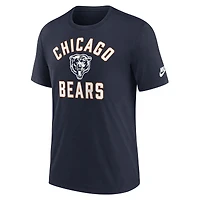 Men's Nike Navy Chicago Bears Favorable Timeline Tri-Blend T-Shirt