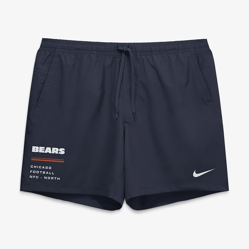 Men's Nike Navy Chicago Bears Form Dri-FIT Shorts