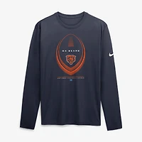 Men's Nike Navy Chicago Bears Legend Icon Dri-FIT Long Sleeve T-Shirt